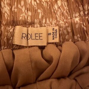 Rolee tan  Patterned Skirt